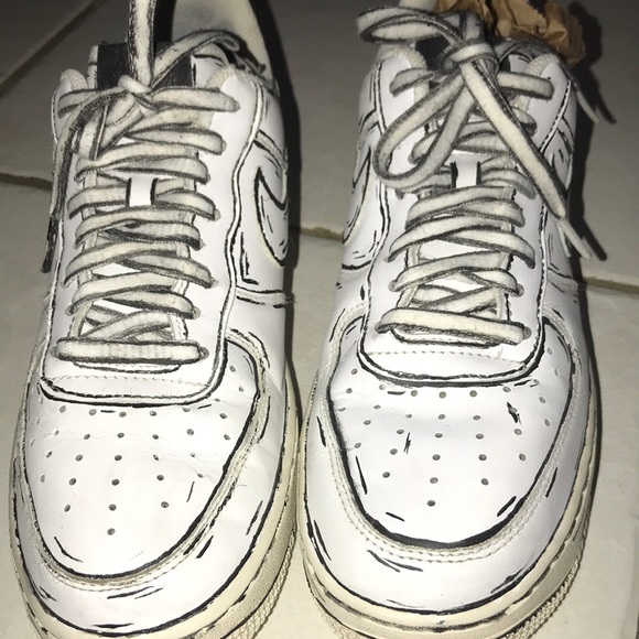 Nike Air Force 1 cartoon custom - Picture 5 of 6
